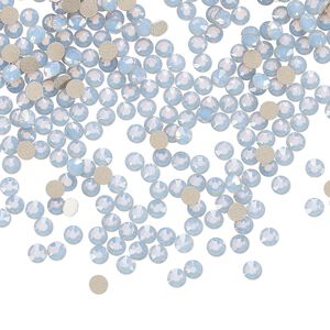 Flat back 144pk light sapphire opal foil back, Preciosa MAXIMA Czech crystal rhinestone 2.5-2.7mm chaton rose round SS9