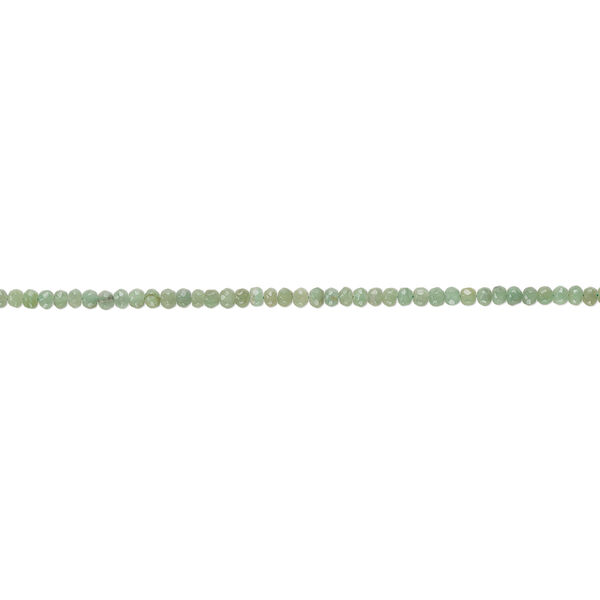 Green chalcedony 1pkg1, hand-cut faceted rondelle bead 14 inch 5x4mm-7x5mm image number 1