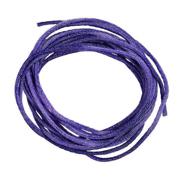 Cord, Satinique™, satin, purple, 1.5mm small. Sold per 400-foot spool. image number 0