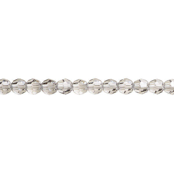 Bead 1pkg12 crystal urban grey, Crystal Passions&reg; 4mm round 5000 featuring Swarovski&reg; Crystals image number 0