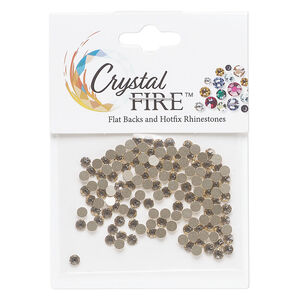 Flat back 1pkg144 silk, Crystal FIRE&reg;, 3-3.2mm round SS12