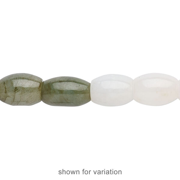 Jadeite 1pkg1, round tube bead 15.5-16 inch 12x8mm image number 2