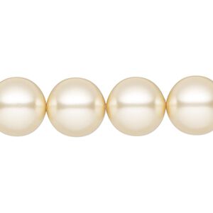 Pearl 10pk cream, Preciosa Czech crystal 12mm round