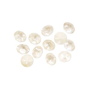 Chaton 12pk crystal linen ignite, Crystal Passions® 6.14-6.32mm round SS29 1088