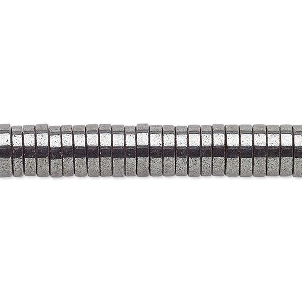 Hemalyke™ 1pkg1, electroplated heishi bead 8 inch 4x1mm image number 0
