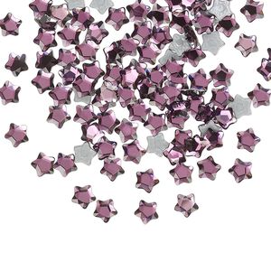 Flat back 720pk iris foil back, Swarovski® hotfix 4mm star flower 2754