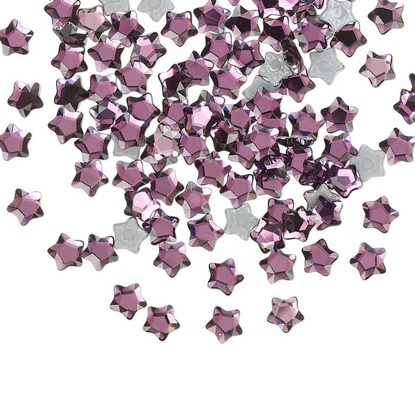 Flat back 720pk iris foil back, Swarovski® hotfix 4mm star flower 2754 image number 0