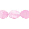 Mother-of-pearl shell 1pkg1, flat oval bead 15 inch pink 17x12mm-18x13mm image number 0