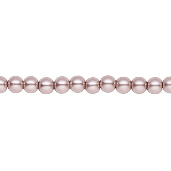 Pearl 1pk platinum, Celestial Crystal&reg; 4mm round 15.5-16 inch image number 0