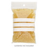 Bag, Tite-Lip™, plastic, white and clear, 4x2-3/4 inch top zip. Sold per pkg of 100. image number 0