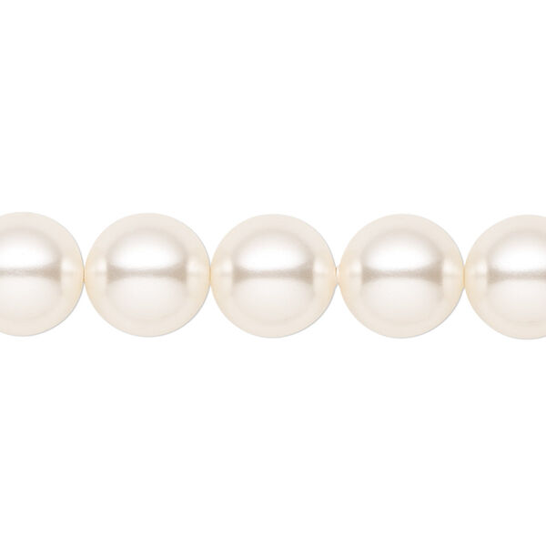 Pearl 100pk light creamrose, Crystal Passions® 10mm round 5810 image number 0