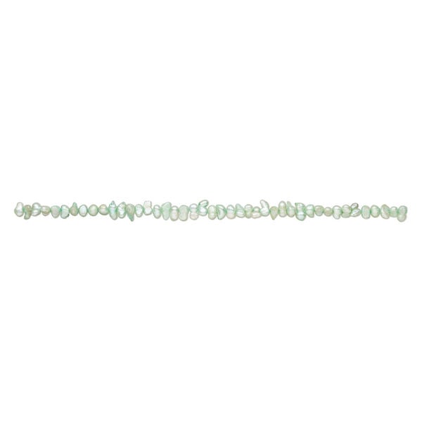 Freshwater pearl 1pkg1, flat-sided potato, 14 inch teal green 7-12mm cultured image number 1
