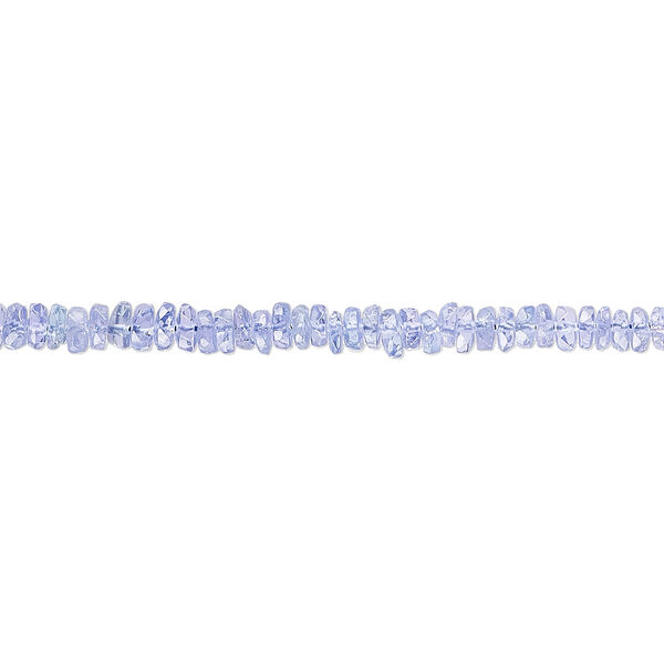 Bead, tanzanite (heated), 2x1mm-3x2mm hand-cut faceted rondelle with 0.4-0.6mm hole, B+ grade, Mohs hardness 6 to 7. Sold per 14-inch strand. image number 0