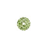 Bead, glass rhinestone / epoxy / resin, green, 12mm round. Sold individually. image number 1