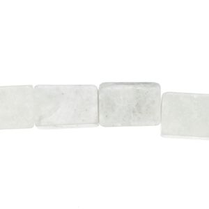 Amazonite 1pkg1, matte flat rectangle bead natural 15 inch 13x8mm-14x9mm