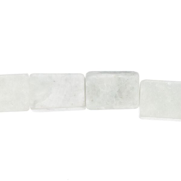 Amazonite 1pkg1, matte flat rectangle bead natural 15 inch 13x8mm-14x9mm image number 0