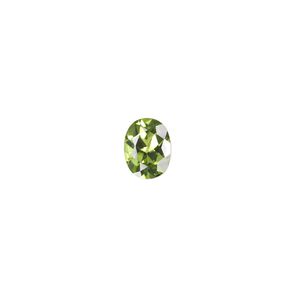 Peridot 1pkg1, hand-cut faceted oval gem natural 9x7mm