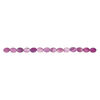 Mother-of-pearl shell 1pkg1, flat oval bead 15 inch violet 17x12mm-18x13mm image number 1