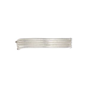 French wire, Beadalon®, sterling silver, 0.6mm tube. Sold per approximately 12-inch strand.