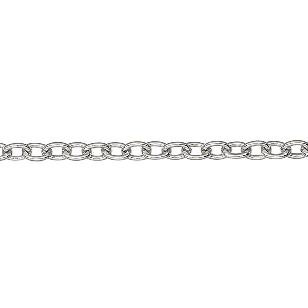 Chain 1pkg1 cable, 3.4mm, stainless steel 50 foot unfinished image number 0