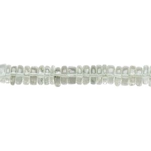 Green quartz 1pkg1, hand-cut rondelle bead 8 inch 4x1mm-6x2mm