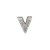 Bail, JBB Findings, ice-pick, antique silver-plated brass, 15x12.5mm single-sided textured "V" shape, 9.5mm grip length. Sold individually. image number 0