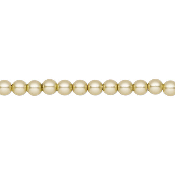 Pearl 600pk vanilla, Preciosa Czech crystal 4mm round image number 0
