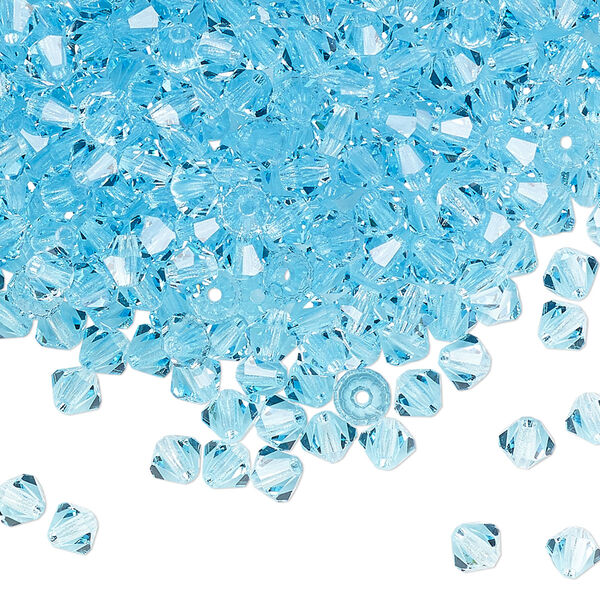 Bead 720pk aqua bohemica, Preciosa Czech crystal 4mm bicone image number 0