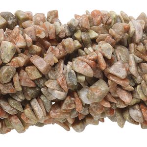 Autumn jasper 1pkg10, chip bead natural 34 inch medium