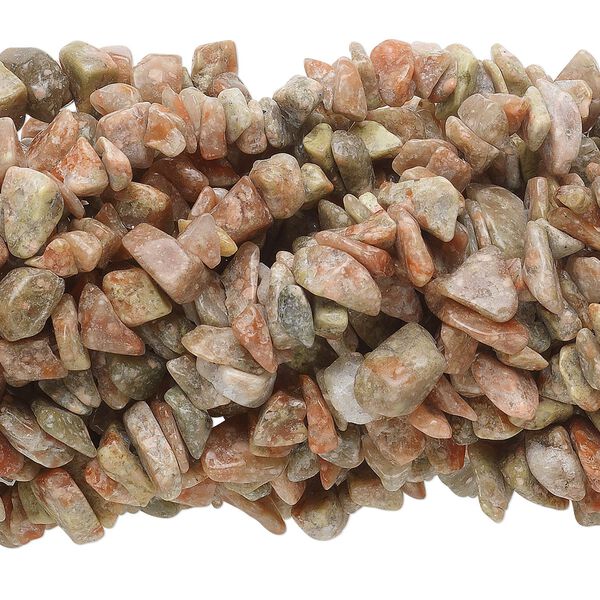 Autumn jasper 1pkg10, chip bead natural 34 inch medium image number 0
