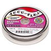 Beading wire, Accu-Flex&reg; 1pkg1, nylon and stainless steel, clear, 21 strand, 0.012-inch diameter, 100-foot spool. image number 0