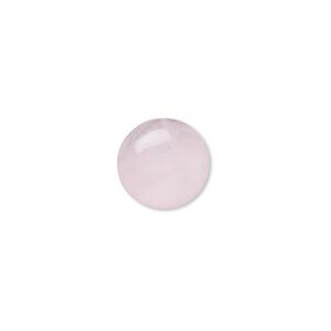 Rose quartz 1pkg6, calibrated round cab natural 14mm