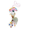 Jadeite / nylon / glass 1pkg1, "prosperity" zipper pull natural 6.5 inch macram&eacute; knot clasp image number 0