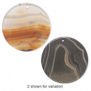 Red agate 1pkg1, flat round focal 48-52mm