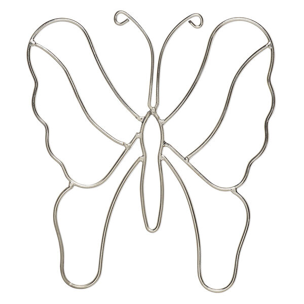Wire frame, steel, 5-1/2 x 5-inch butterfly. Sold individually. image number 0