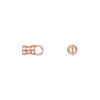 Crimp end 1pkg4 copper-plated, 6x4mm tube / loop / 2.5mm inside diameter, brass / JBB Findings image number 1