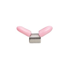 Beading supply, Beadalon® Bead Stopper™, stainless steel and rubber, pink, 8mm. Sold per pkg of 4.