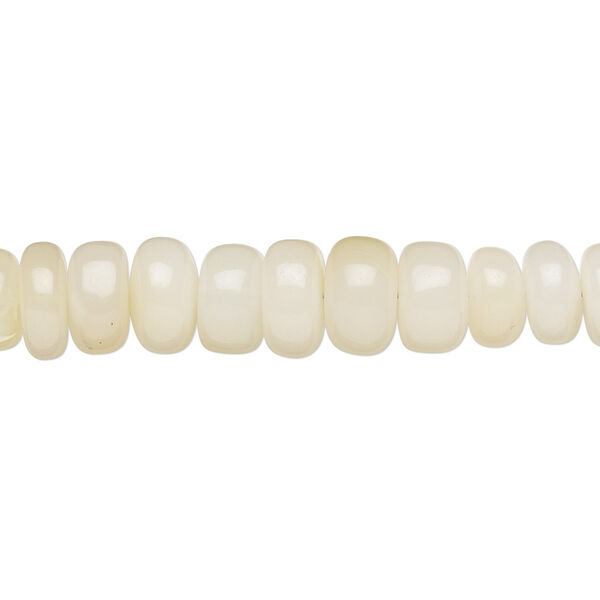 Bead, Ethiopian opal (natural), 3x1mm-8x5mm graduated hand-cut rondelle, C grade, Mohs hardness 5 to 6-1/2. Sold per 16-inch strand. image number 0