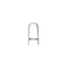Bail, JBB Findings, ice-pick, antique silver-plated brass, 15x12.5mm single-sided textured "V" shape, 9.5mm grip length. Sold individually. image number 1
