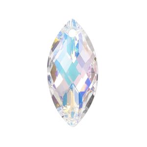 Focal 1pk translucent crystal AB, Celestial Crystal® 32x15mm marquise