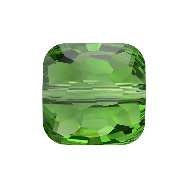 Bead 1pkg144 fern green, Swarovski®, 8mm puffed square 5035 image number 0