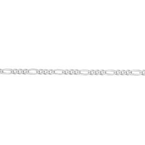 Chain 1pkg1 sterling silver figaro, 1.7mm, Gossamer™ 50 foot unfinished