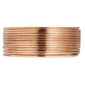 Wire, copper, half-hard, round, 16 gauge. Sold per 10-yard coil.