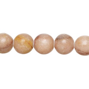 Pink calcite 1pkg1, round bead natural, 15 inch 10mm