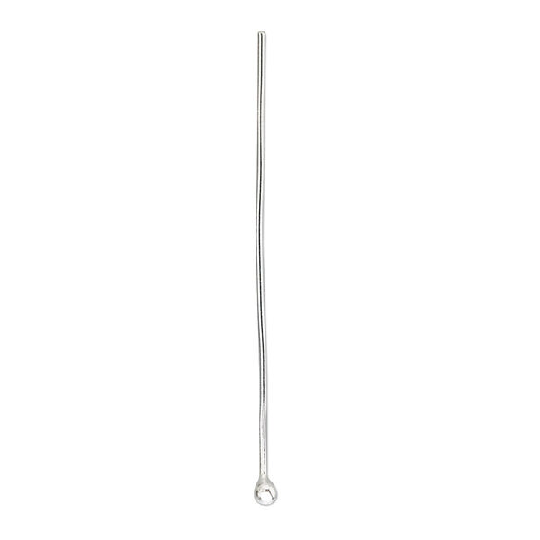 Head pin, Hill Tribes, sterling silver, 1-1/2 inches with ball, 22 gauge. Sold per pkg of 6. image number 0