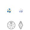 Drop 720pk crystal AB, Swarovski® 6mm pendant mini disk 6428 image number 0