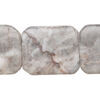 Pink-grey marble 1pkg1, puffed rectangle bead natural, 15 inch 24x18mm-28x23mm image number 0