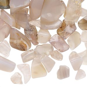 Grey chalcedony 1pkg1, undrilled inlay chip natural 50g mini