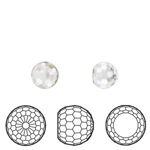 Fancy stone 2pk crystal CAL VZ, Crystal Passions® 8mm ball 4869