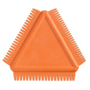 Texture comb, Kemper®, rubber, orange, 3-1/2 x 3-1/2 x 3-1/2 inch triangle. Sold individually.
